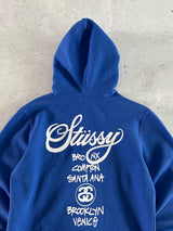Stussy World Tour Heavyweight Pullover Hoodie (L)