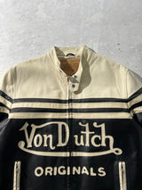 Vintage Von Dutch Leather biker Jacket (S)