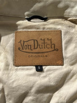 Vintage Von Dutch Leather biker Jacket (S)