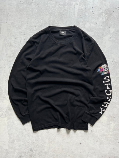 Stussy Skull Long Sleeve T Shirt (S)