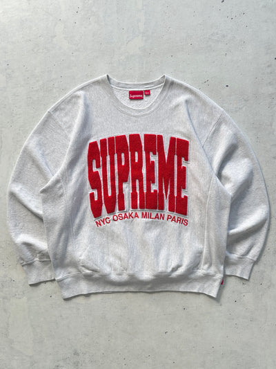 AW/21 Supreme Cities Arc Heavyweight Crewneck Sweatshirt (XL)