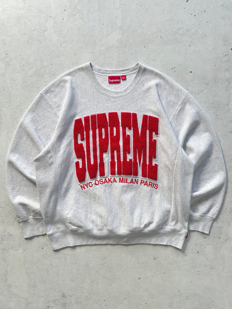 AW/21 Supreme Cities Arc Heavyweight Crewneck Sweatshirt (XL)