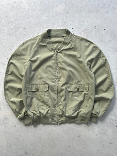 Vintage Burberry Lightweight Zip Up Bomber Jacket (S)