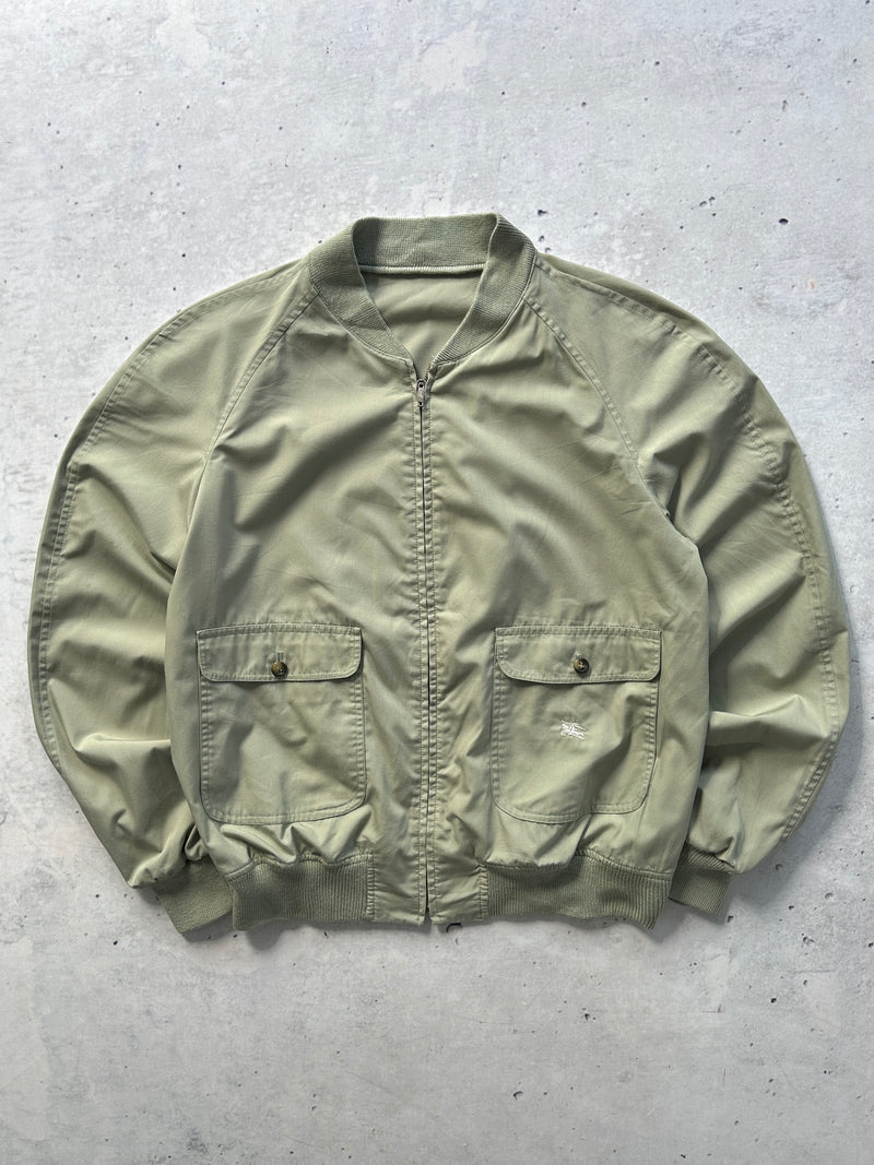 Vintage Burberry Lightweight Zip Up Bomber Jacket (S)