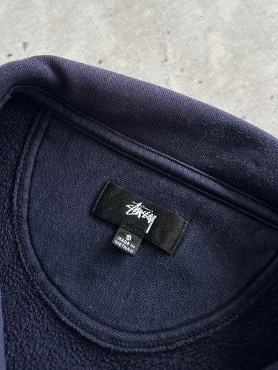 Stussy Script Heavyweight 1/4 Zip Sweatshirt (S)