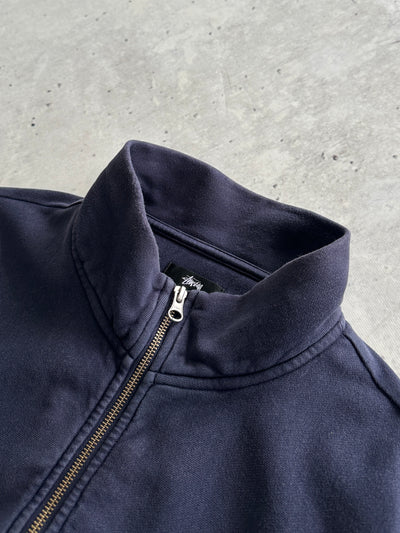 Stussy Script Heavyweight 1/4 Zip Sweatshirt (S)