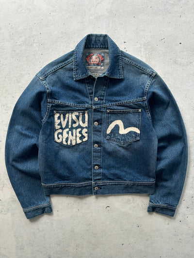 00's Evisu Genes selvedge Denim heavyweight Jacket (S/M)