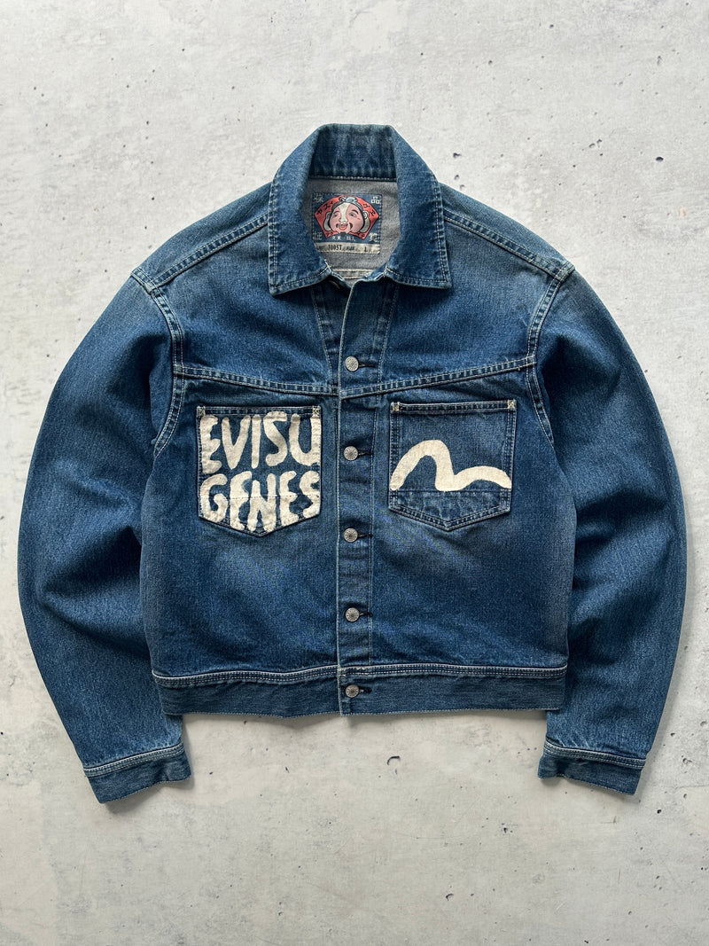 00's Evisu Genes selvedge Denim heavyweight Jacket (S/M)