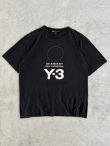 Adidas Y-3 Yohji Yamamoto Stacked Logo T Shirt (M)