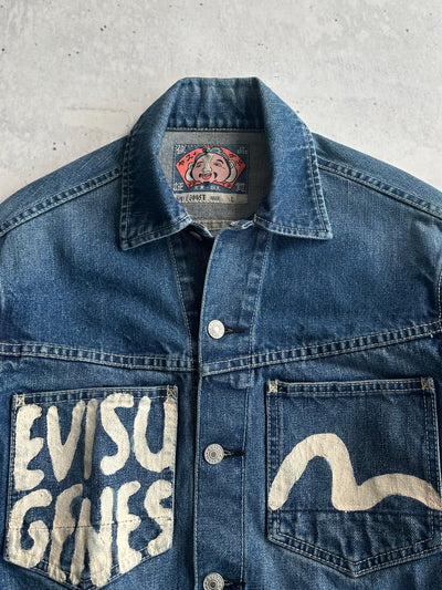 00's Evisu Genes selvedge Denim heavyweight Jacket (S/M)