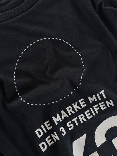 Adidas Y-3 Yohji Yamamoto Stacked Logo T Shirt (M)