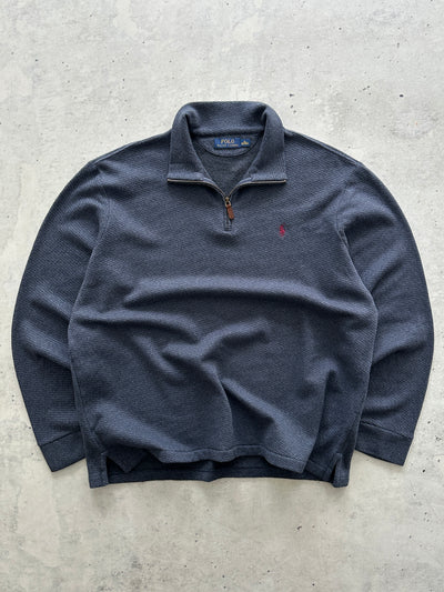 Ralph Lauren Fleece Lined 1/4 Zip Pullover Jumper (XL)