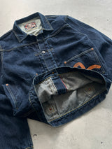 00's Evisu Maniacs Gull Wing selvedge Denim heavyweight Jacket (M)