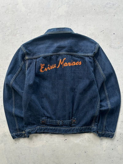 00's Evisu Maniacs Gull Wing selvedge Denim heavyweight Jacket (M)