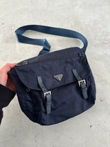 Prada Nylon Satchel / Messenger Bag (One Size)