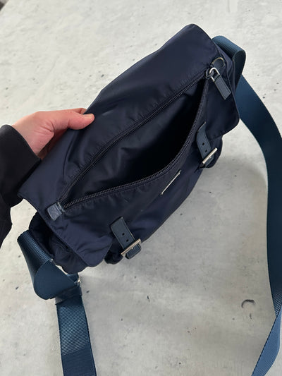 Prada Nylon Satchel / Messenger Bag (One Size)