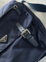 Prada Nylon Satchel / Messenger Bag (One Size)