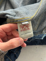 00's Evisu Maniacs Gull Wing selvedge Denim heavyweight Jacket (M)