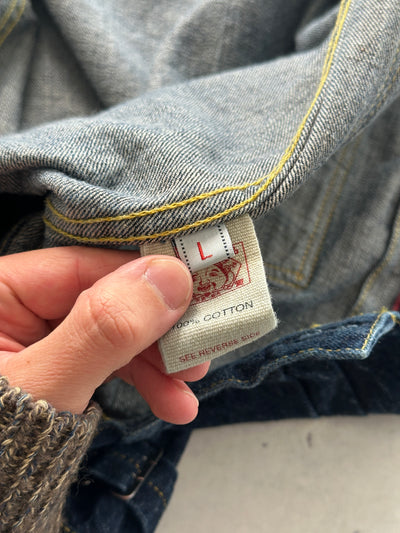 00's Evisu Maniacs Gull Wing selvedge Denim heavyweight Jacket (M)