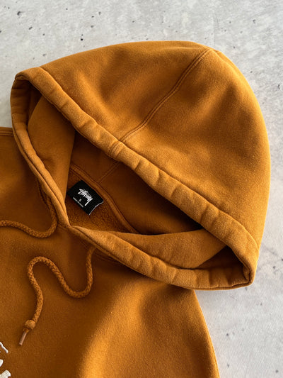 Stussy Embroidered Script Heavyweight Pullover Hoodie (S)