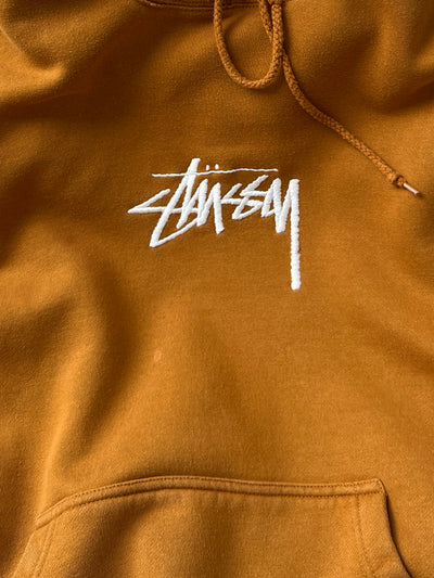 Stussy Embroidered Script Heavyweight Pullover Hoodie (S)
