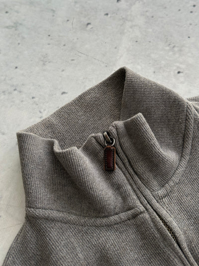 Ralph Lauren Ribbed 1/4 Zip Pullover Jumper (M)