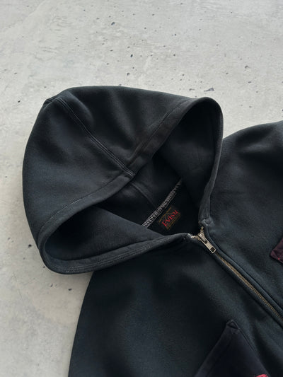 00's Evisu Gull Wing Multi Pocket Zip Up Hoodie (L)