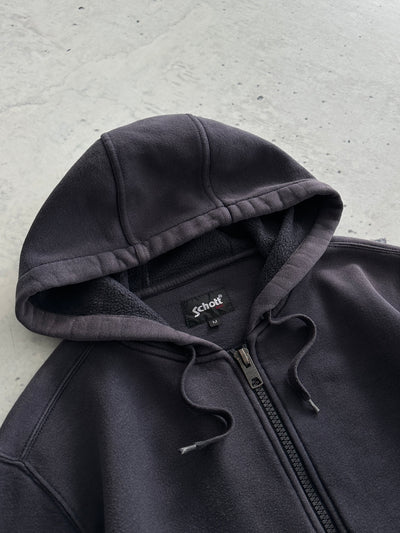 Vintage Schott NYC Heavyweight Zip Up Hoodie (S)
