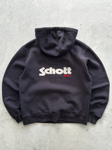 Vintage Schott NYC Heavyweight Zip Up Hoodie (S)