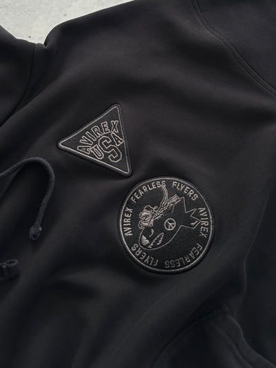 Avirex Patch Heavyweight Pullover Hoodie (L)