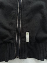 00's Armani Jeans Contrast Stitch Zip Up Knit Jumper (S)