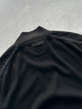 00's Armani Jeans Contrast Stitch Zip Up Knit Jumper (S)