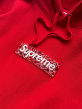 AW/19 Supreme Bandana Box Logo Heavyweight Pullover Hoodie (L)