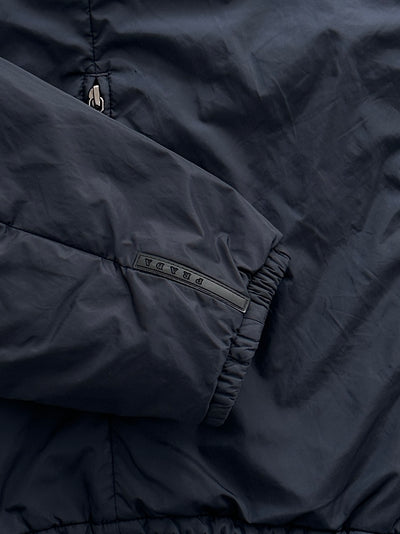 00's Prada sport Nylon Reversible Zip Up Jacket (L)