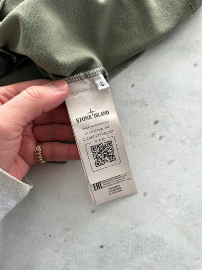 AW/21 Stone Island Patch Logo Polo Shirt (L)