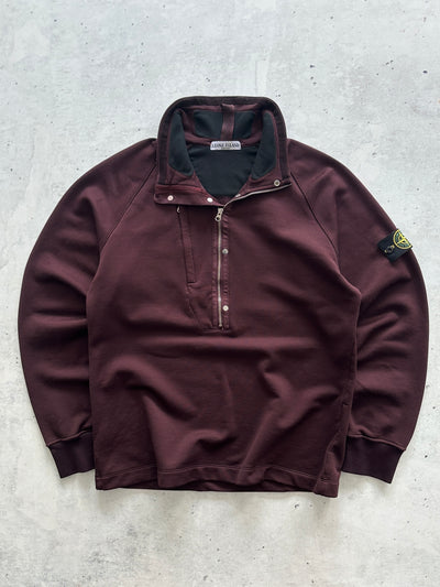 AW/10 Stone Island Fleece Lined 1/4 Zip Jumper (L)