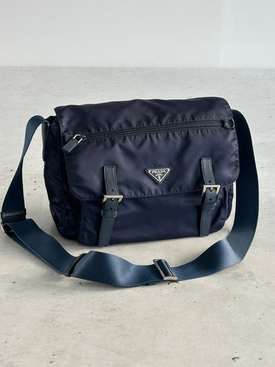 Prada Nylon Satchel / Messenger Bag (One Size)