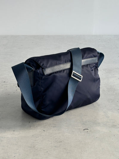 Prada Nylon Satchel / Messenger Bag (One Size)