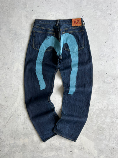 Evisu diacock Japanese Selvedge Denim Jeans (W33 x L34)