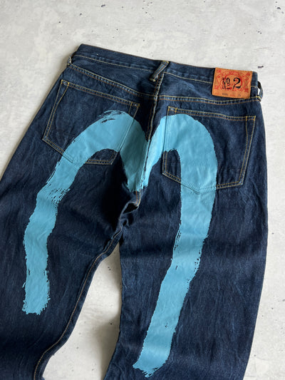Evisu diacock Japanese Selvedge Denim Jeans (W33 x L34)