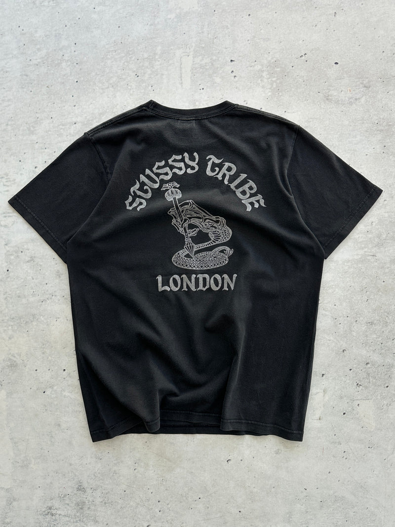 Vintage Stussy Tribe London T Shirt (L)