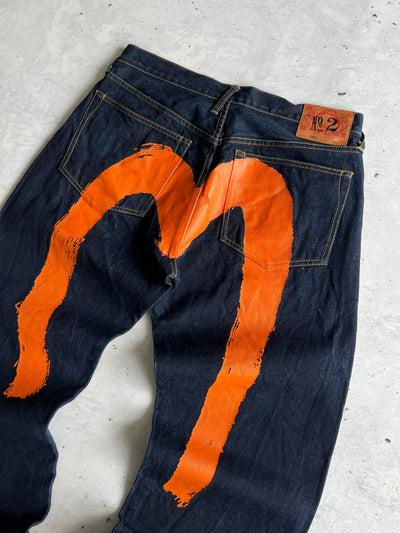 Evisu diacock Japanese Selvedge Denim Jeans (W34 x L34)
