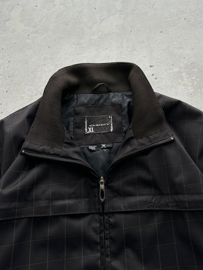 00's Oakley Checked Zip Up funnel neck Jacket (XL)