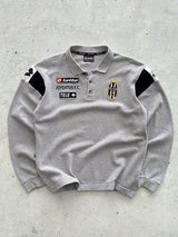 Juventus Lotto Long Sleeve Polo Shirt (XS)