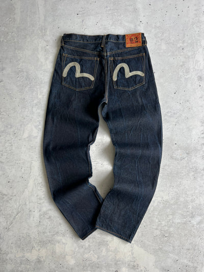Evisu Gull Wing Japanese Selvedge Denim Jeans (W34 x L34)