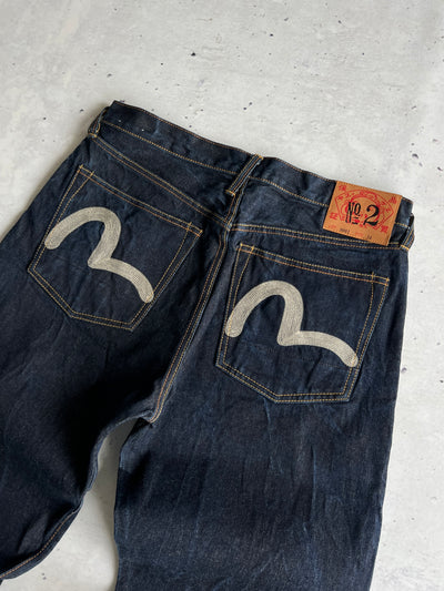 Evisu Gull Wing Japanese Selvedge Denim Jeans (W34 x L34)