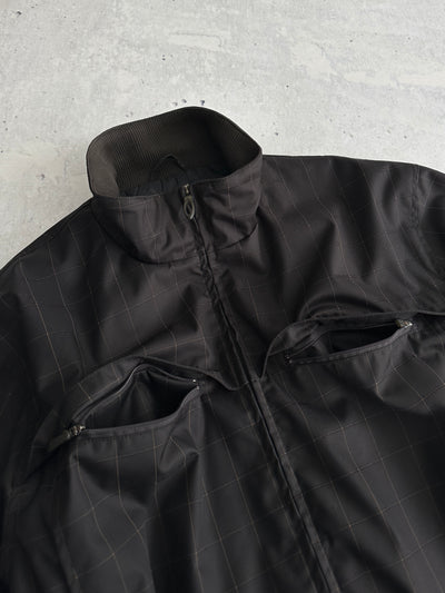 00's Oakley Checked Zip Up funnel neck Jacket (XL)