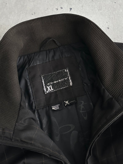 00's Oakley Checked Zip Up funnel neck Jacket (XL)