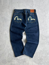 Evisu gull wing Japanese Selvedge Denim Jeans (W34 x L30)