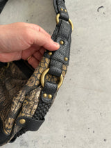 Vintage Just Cavalli leather snake skin print Bag (One Size)